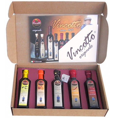 Scatola regalo con 5 Vincotto assortiti