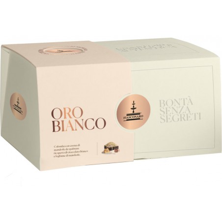 scatola colomba oro bianco fiasconaro