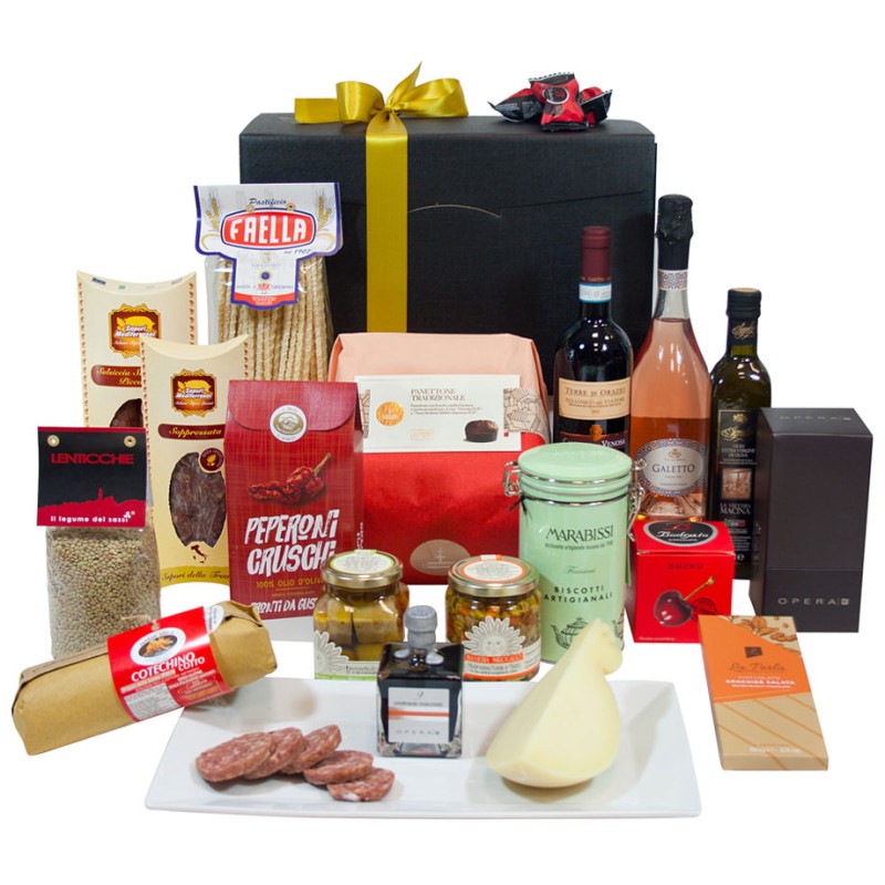 Gift box aziendale gourmet con prodotti tipici
