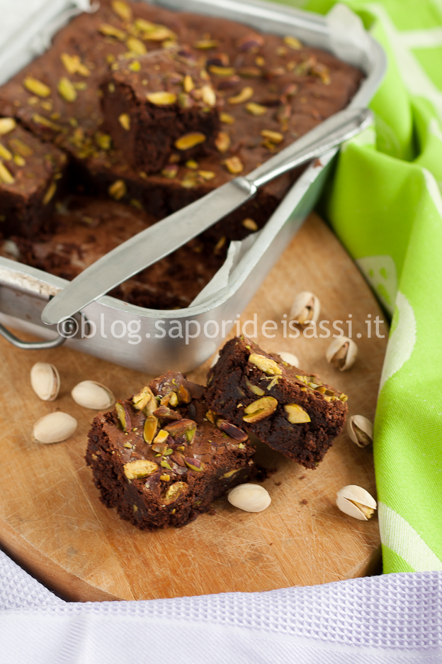 Brownies cioccolato e pistacchio