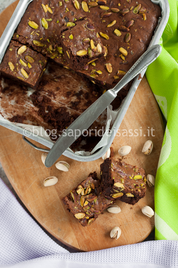 Brownies al pistacchio