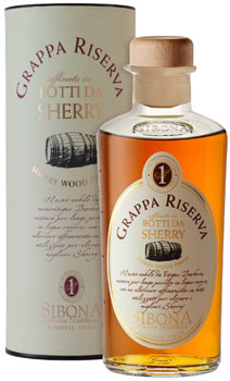 Grappa botti di Sherry Sibona