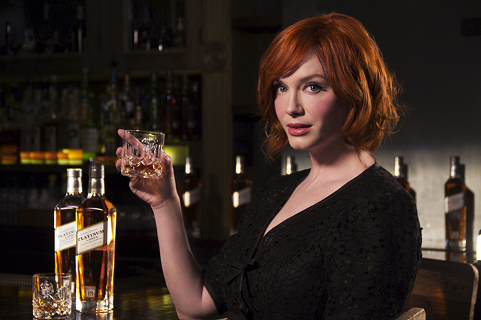 Christina Hendricks e Johnnie Walker