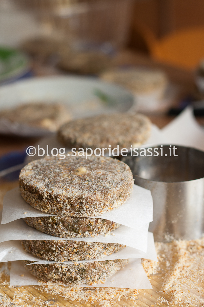 Hamburger spinaci crudi Hamburger spinaci crudi