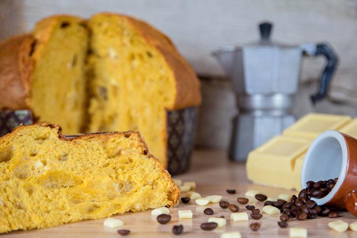 panettone cioccolato bianco e caffè Tiri